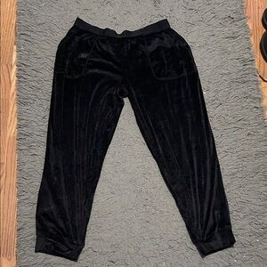 Juicy Couture Black Velour Lounge Pants